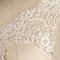 1 Yard Ivory Flowers and Oval Shapes Scalloped Netted Beads and Sequins Bridal Veil Lace Trim